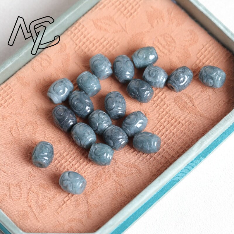 5PC Natural Blue Water Jade Ri - Beading 评论和价格