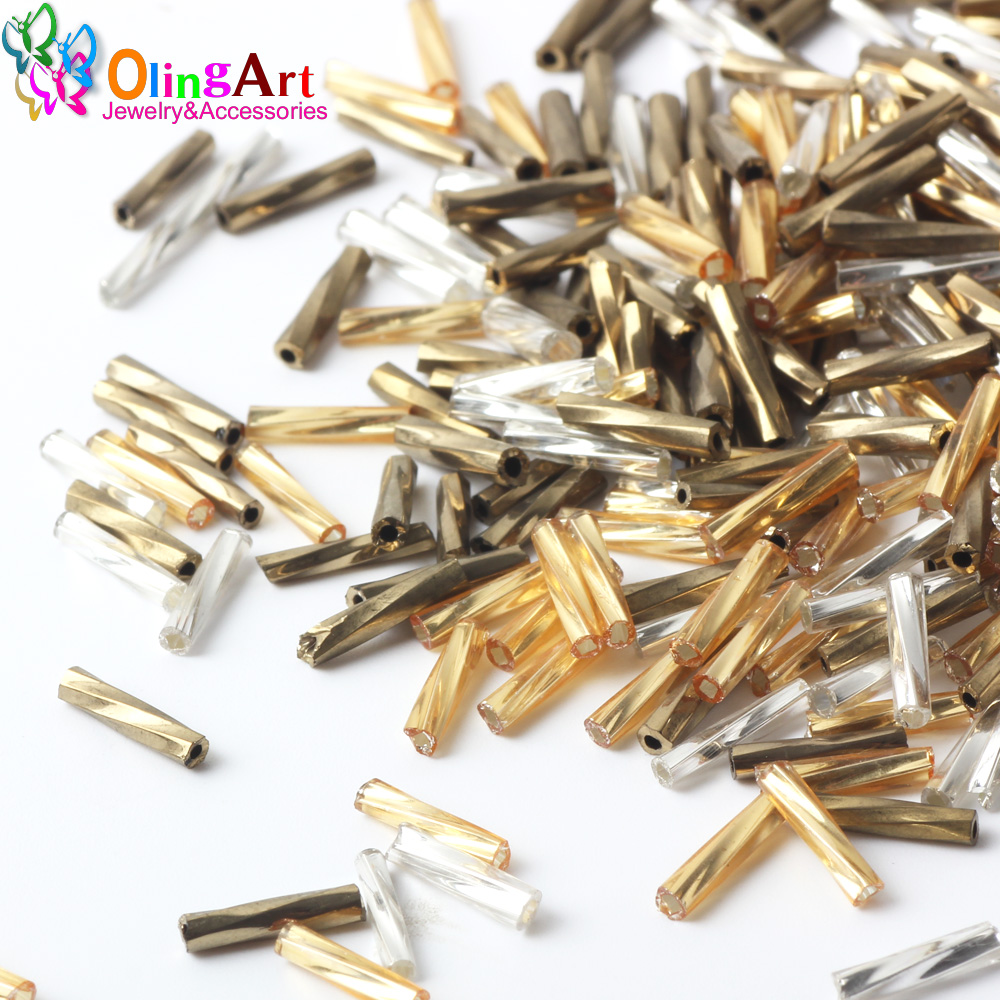 OlingArt Mixed Color Tube 2x9m - Glass Seed Beads 2Mm Jewelry Making 评论和价格