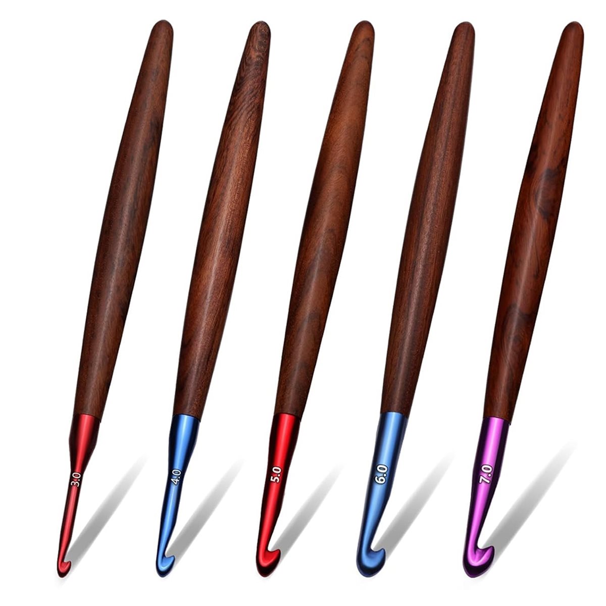 2026 New Crochet Hooks Set, Er - Wooden Crochet Hooks Ergonomic Handle 评论和价格