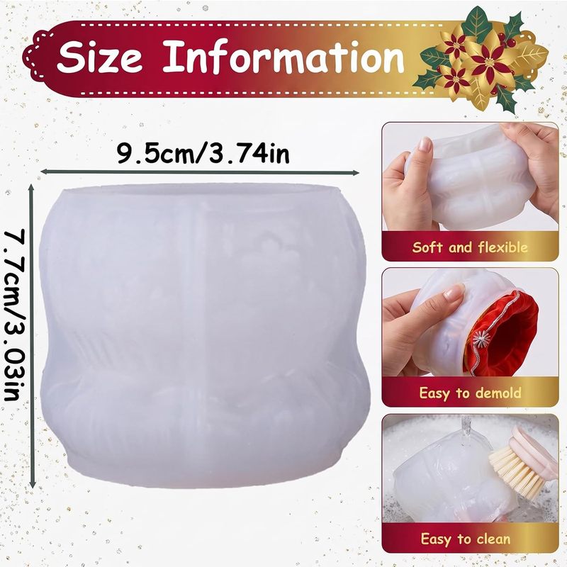 1Christmas-themed epoxy resin  - Silicone Epoxy Resin Molds Set 评论和价格