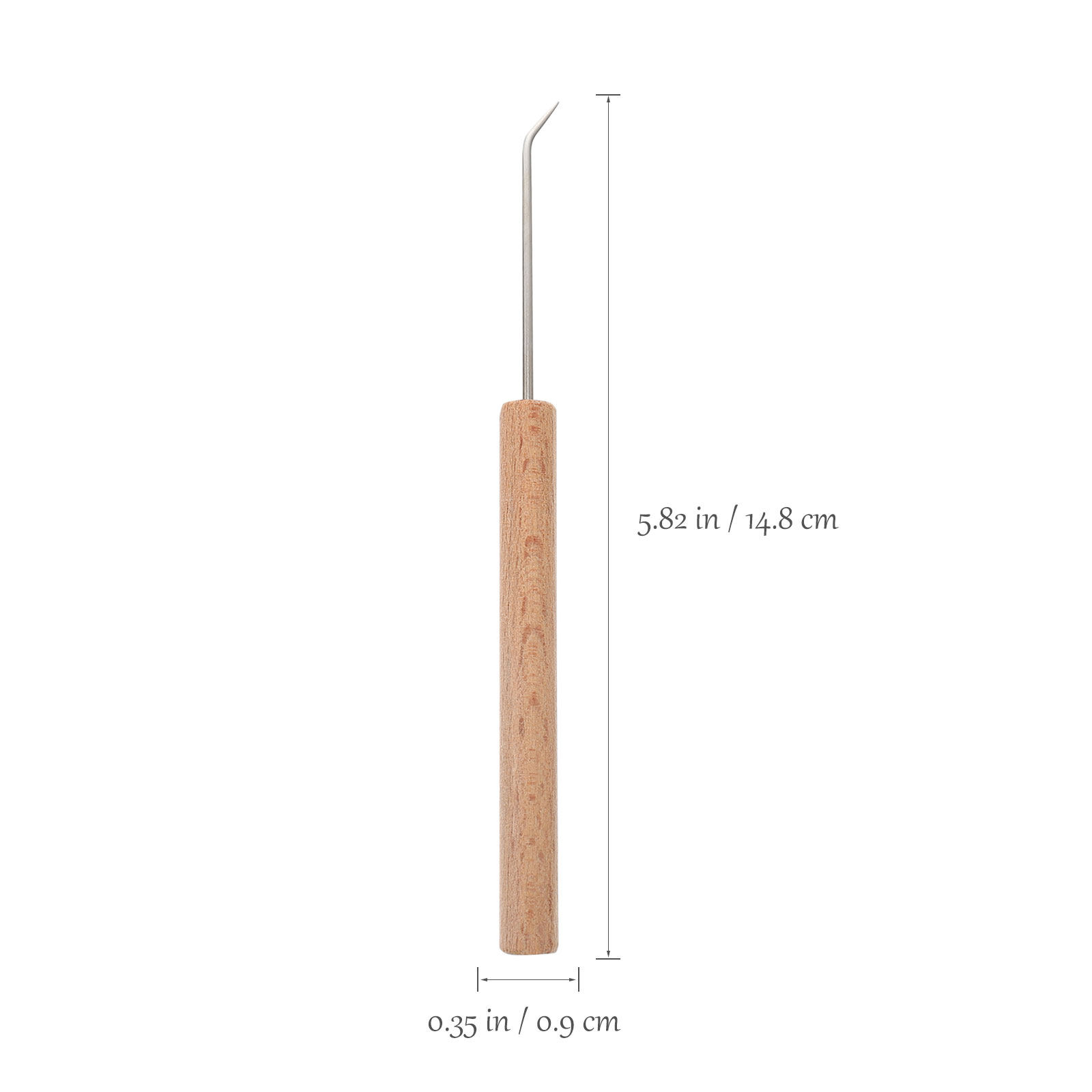 1Pcs Crochet Hook Wooden Handl - Wooden Crochet Hooks Ergonomic Handle 评论和价格