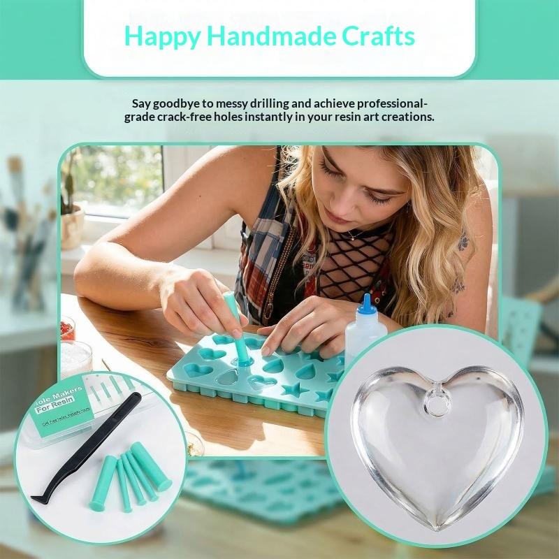 Resin Hole Maker Set 7 Sizes S - Silicone Epoxy Resin Molds Set 评论和价格