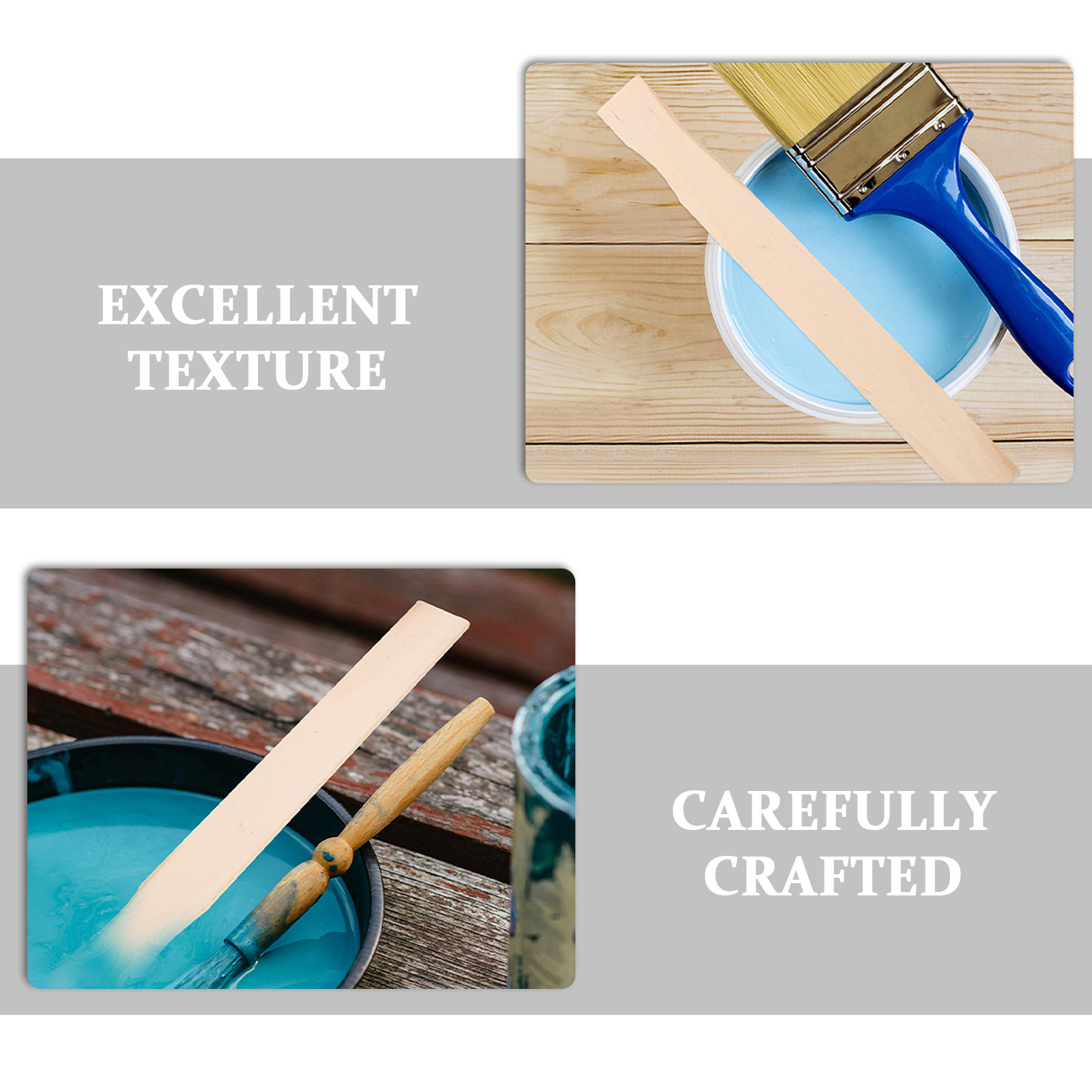50Pcs Wooden Paint Stir Sticks - Craft Tools 评论和价格
