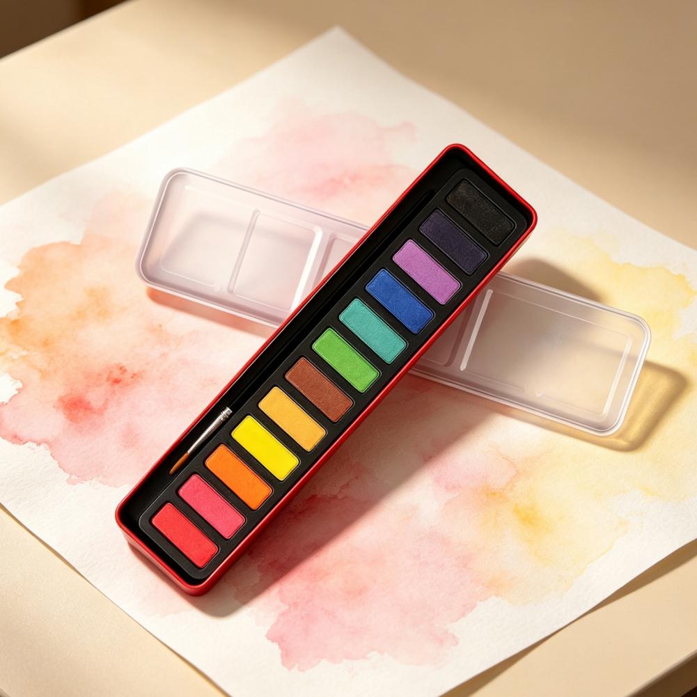 Portable Watercolor Paint Set  - Watercolor Paint Set Solid Pigment 评论和价格